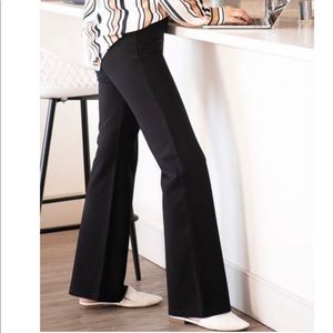 BETABRAND Dress Yoga Bootcut Pants Black Medium